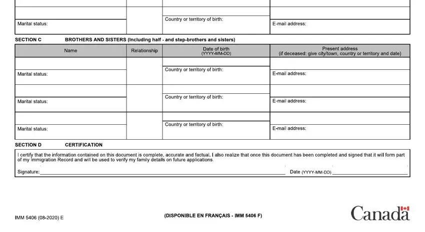 CCf, CCf, and ADACCCAFlCBCCECA  ADECCBCGADDADCAF inside imm 5406 form 2021