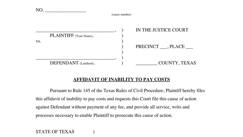 paperwork for inability to pay ticket completion process detailed (part 1)