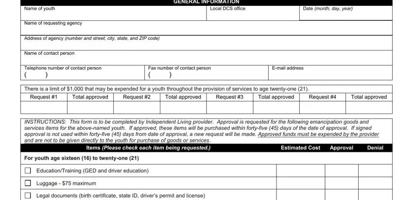 emancipation forms completion process outlined (portion 1)