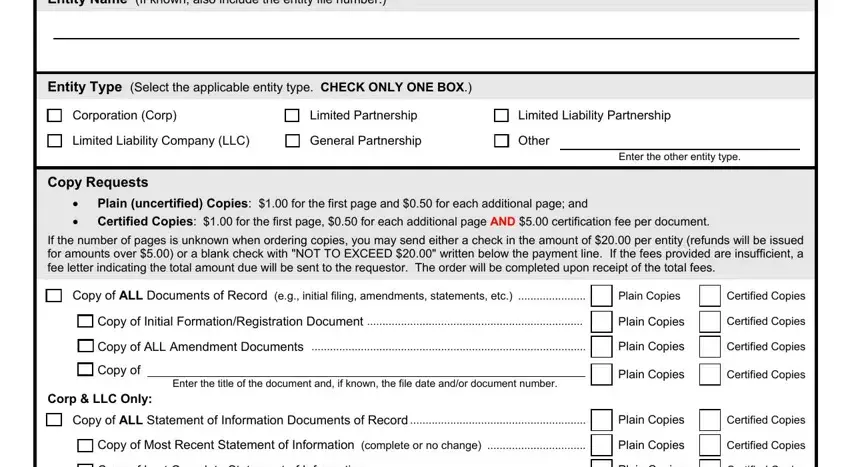 records order writing process clarified (step 3)