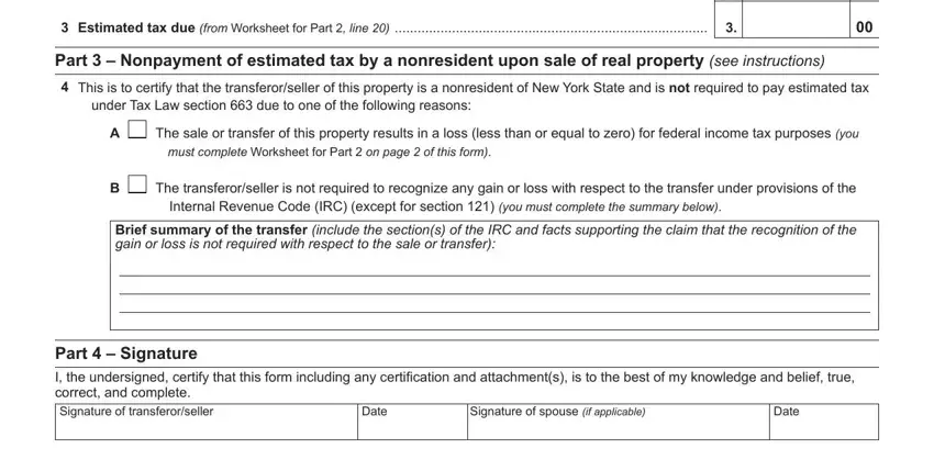 Step no. 2 in completing It 2663 Form