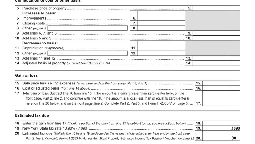 Step # 3 for completing It 2663 Form
