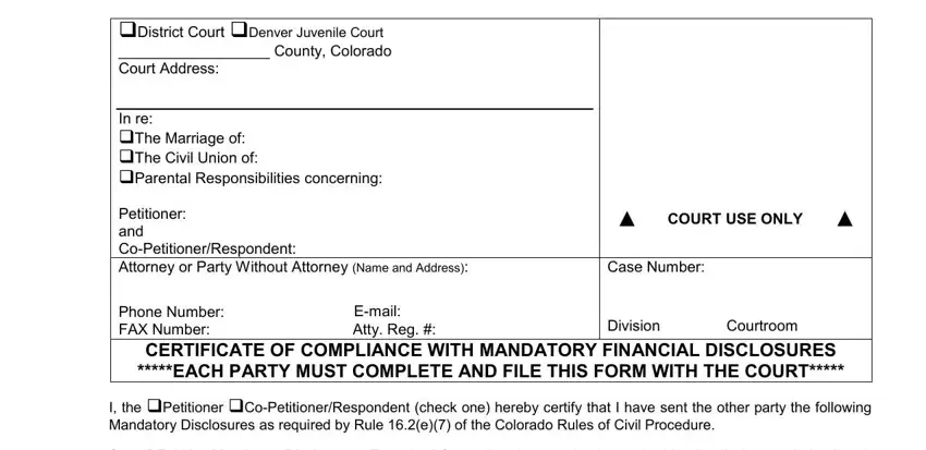 Completing segment 1 in jdf 1104 certificate compliance