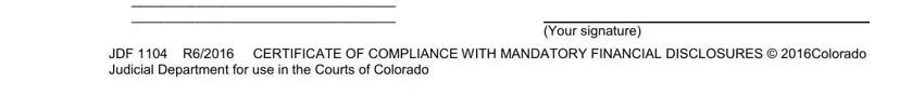 How you can fill out jdf 1104 certificate compliance part 3