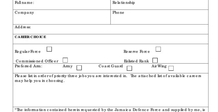 Step # 5 of filling out jdf recruiting