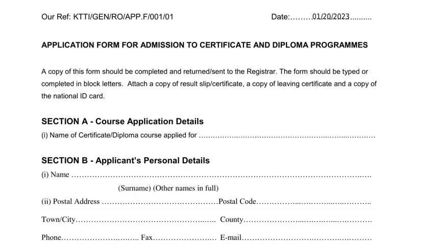 Ways to prepare kabete application form part 1