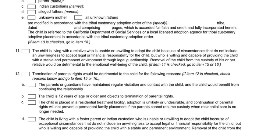 Learn how to fill in jv320 form stage 5
