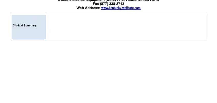 Web Address wwwkentuckywellcarecom, Fax, and Clinical Summary inside ky medicaid medical authorization form