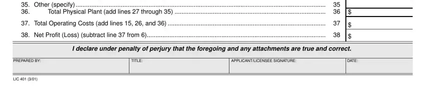 Step number 3 in filling out 401 monthly