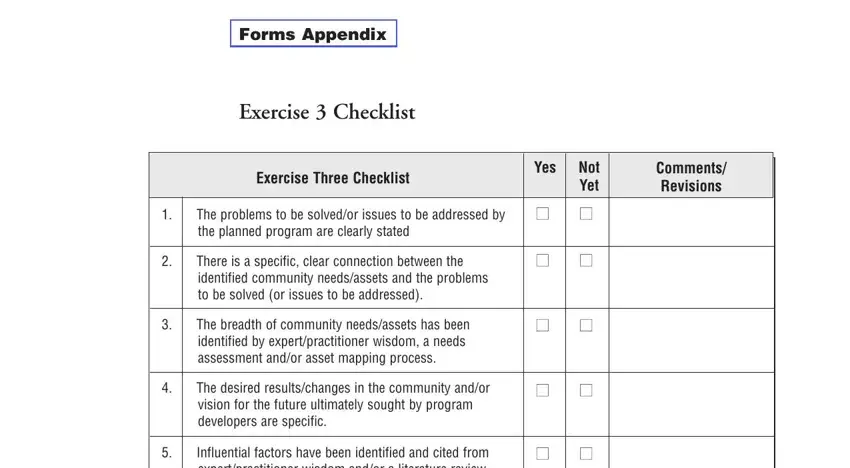 Influential factors have been, Comments Revisions, and The problems to be solvedor issues inside how to create logic model