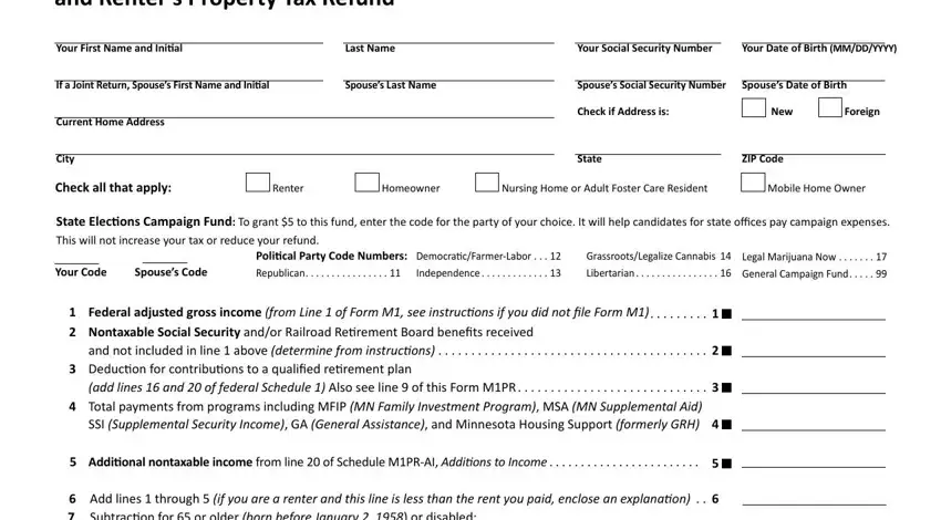 M1Pr Form writing process described (step 1)