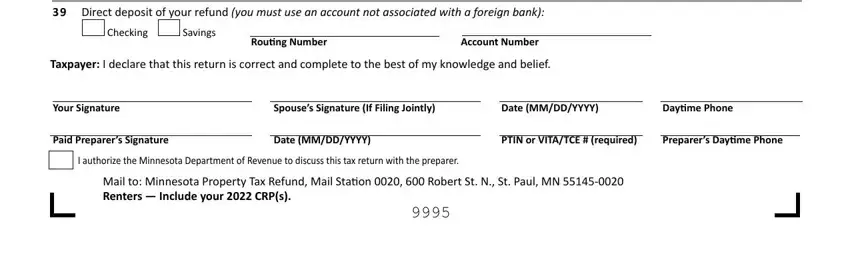 Completing section 5 in M1Pr Form