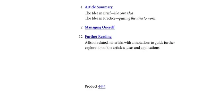 Tips on how to complete peter drucker managing oneself pdf part 2
