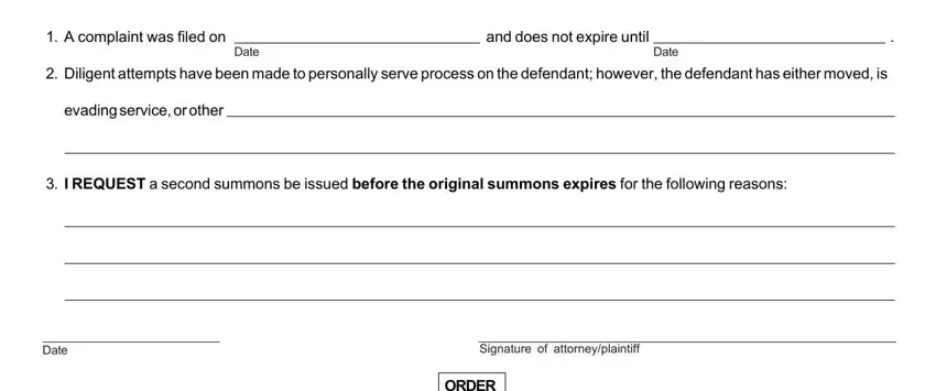 and does not expire until, A complaint was filed on, and Signature of attorneyplaintiff of 01b