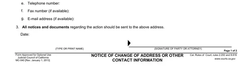 Ways to fill in how to fill out mc 040 step 3