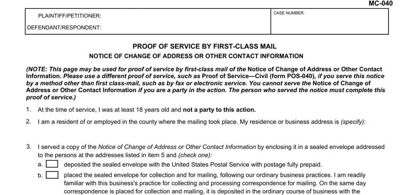 Stage number 4 in filling out how to fill out mc 040
