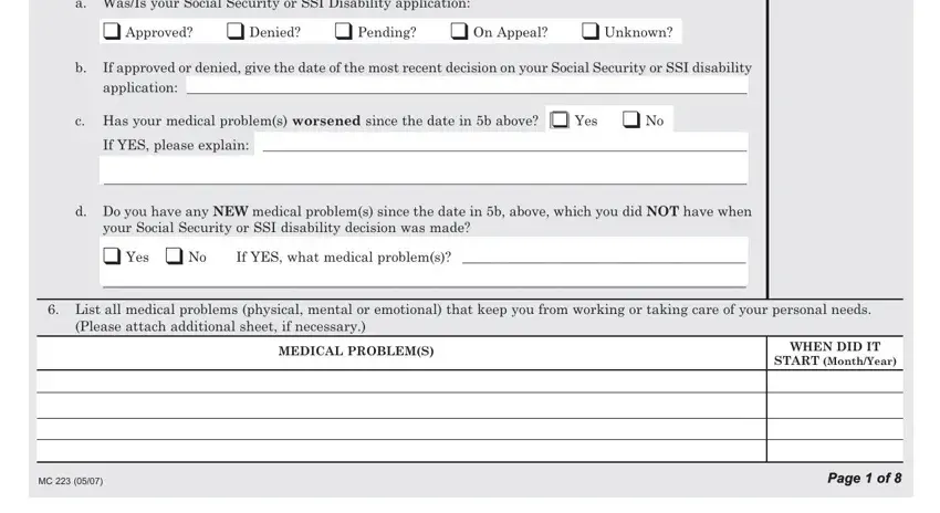 Step # 2 in submitting mc 382 spanish