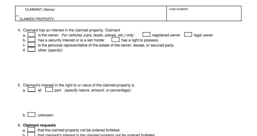 Step no. 3 for filling in california mc200