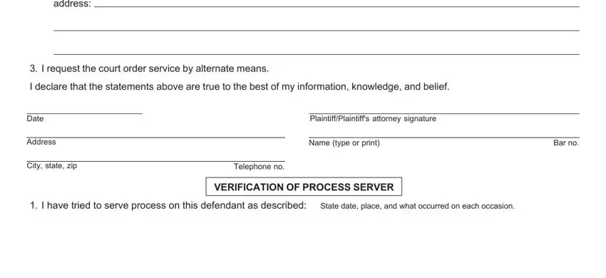michigan motion verification alternate service conclusion process explained (stage 2)