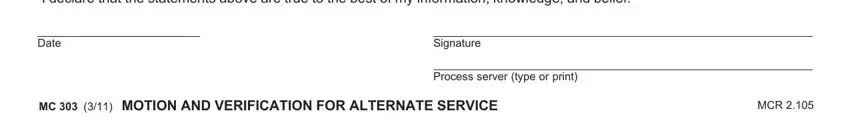 michigan motion verification alternate service conclusion process detailed (step 3)