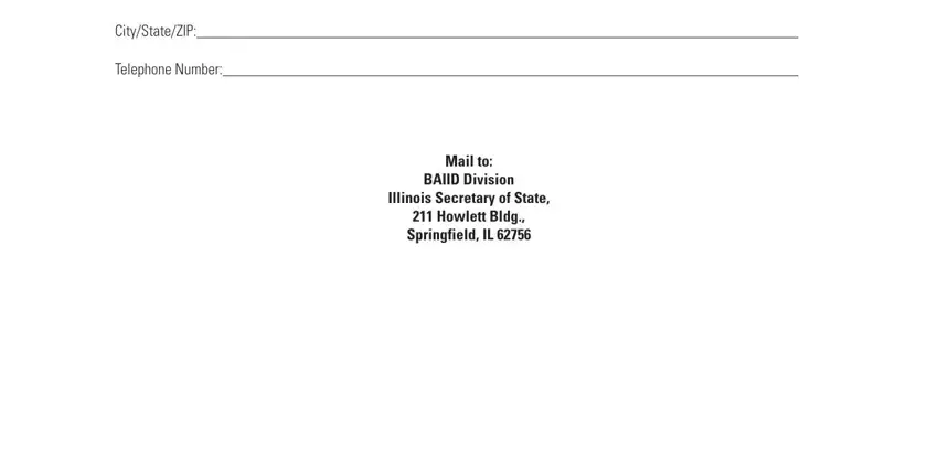 Howlett Bldg Springfield IL, Mail to, and CityStateZIP of Mddp Program Application Form