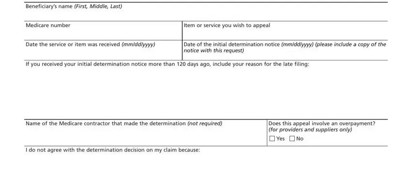 Tips on how to fill in cms20027 stage 1