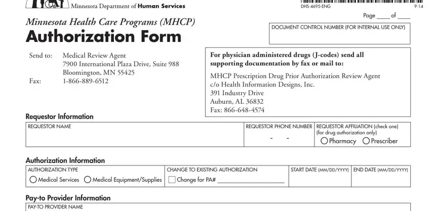 Mhcp Authorization Form ≡ Fill Out Printable PDF Forms