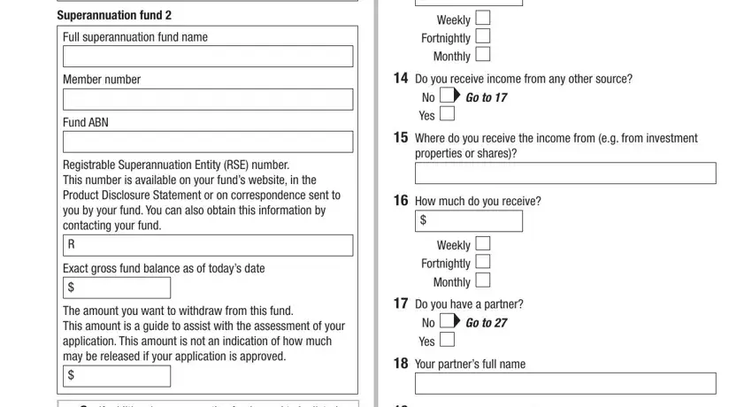 The way to fill in early release of super step 4