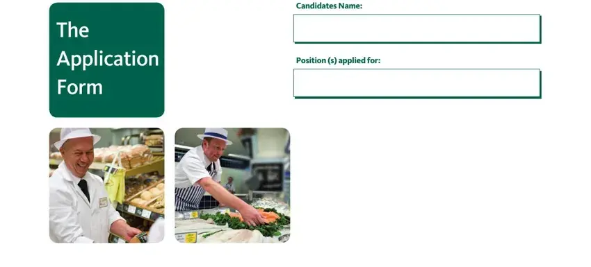 Completing segment 1 of morrisons jobs application form
