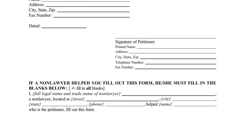 Stage number 2 for completing default form how