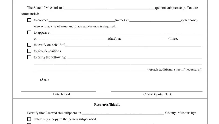 Step no. 2 for filling out osca documents