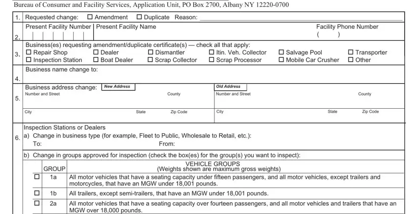 The best way to fill in ny mv 253g portion 1