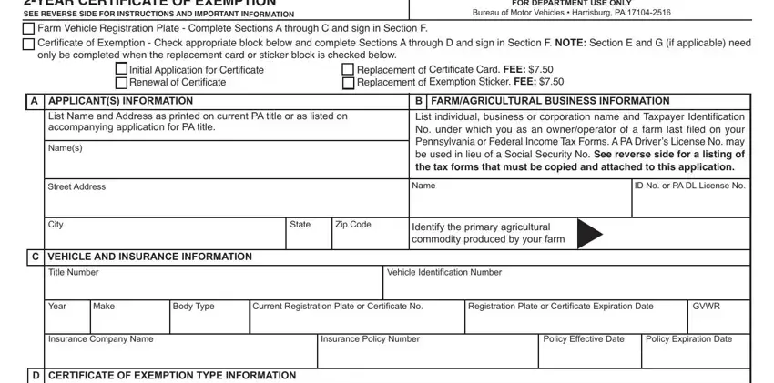 Filling out part 1 in MV-1