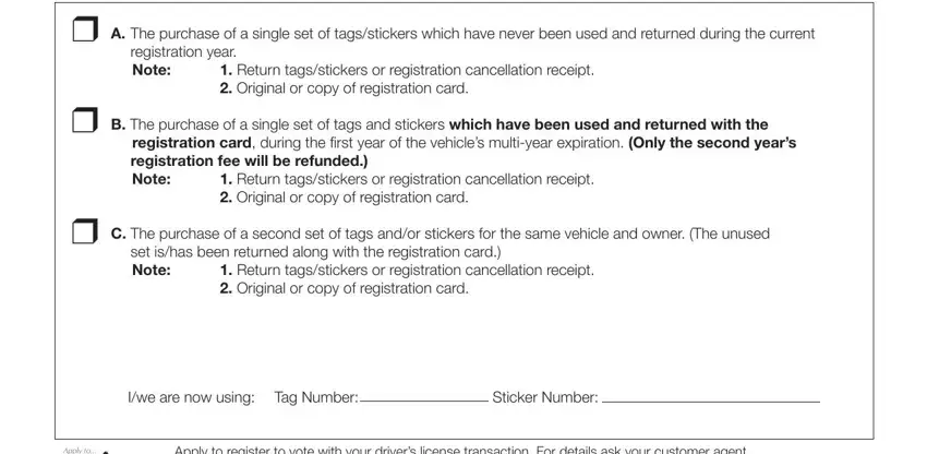 The right way to fill out multi stage 2