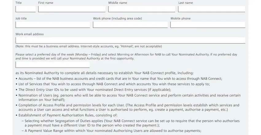 Nab Connect Application Form ≡ Fill Out Printable PDF