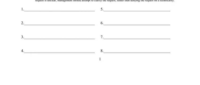 A way to fill out official request for information nalc step 2
