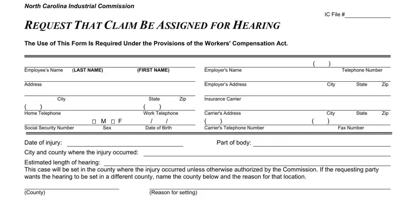 Nc Form 33 writing process detailed (part 1)