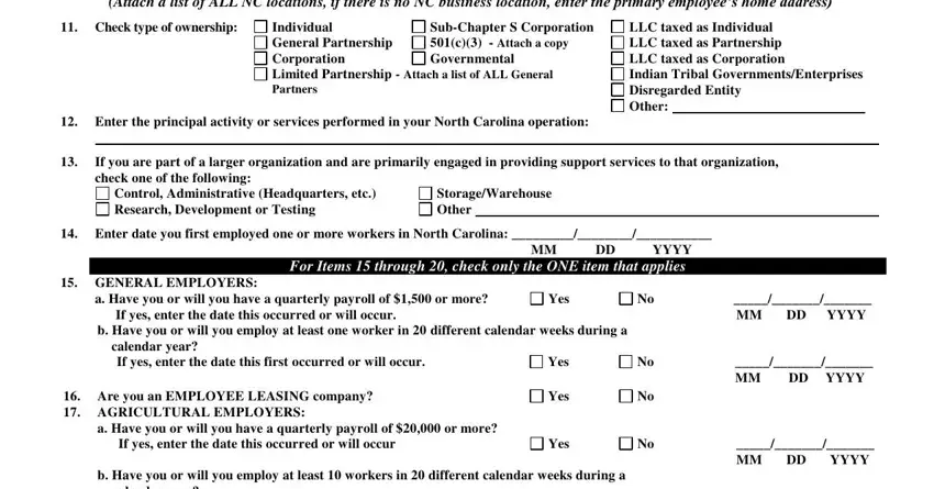 Part number 2 for filling out ncui 604 online