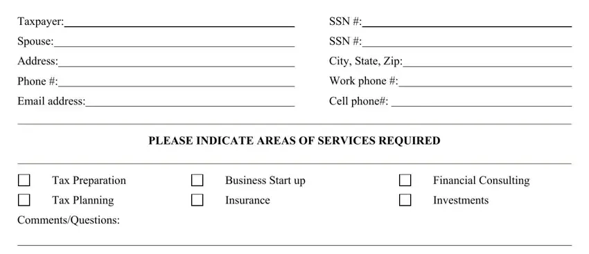 Stage number 1 of filling in bangladesh income tax return form