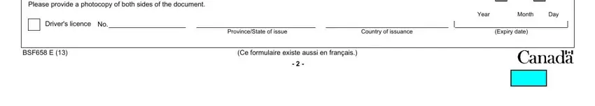 The way to fill in nexus application form portion 3
