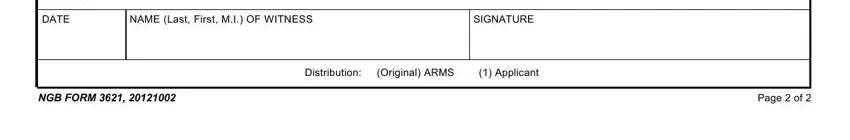 Filling in part 5 of form 3621
