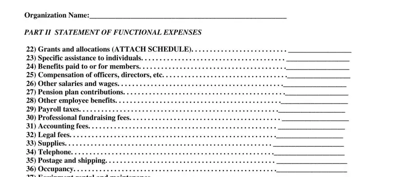 Part no. 5 of filling in doj nh forms