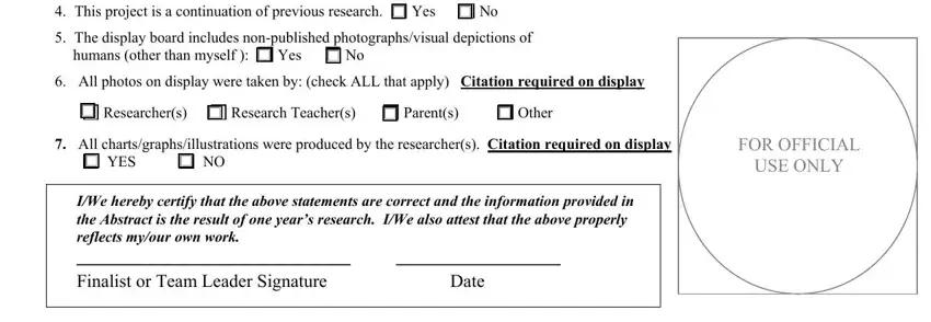 Stage no. 3 of filling out fl state abstract online