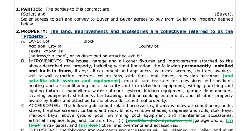 Part # 1 of completing contract trec