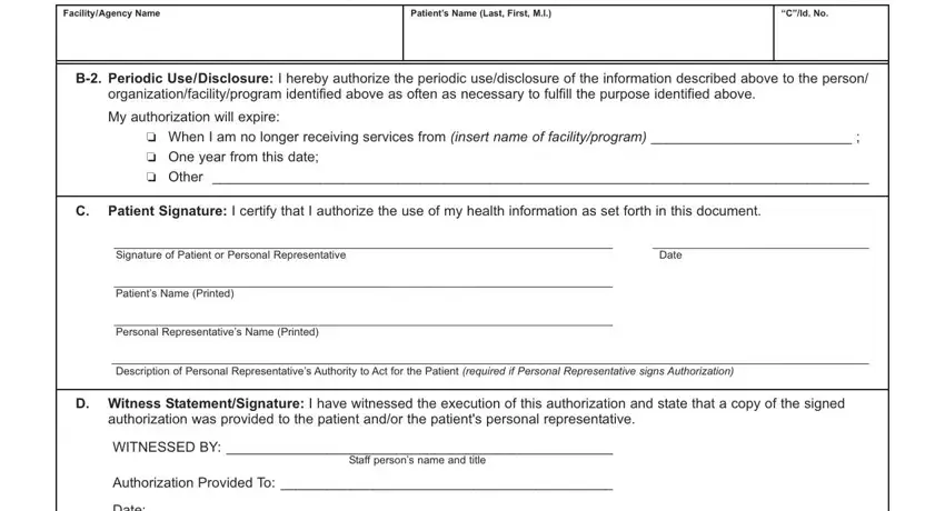 Writing part 4 of omh forms