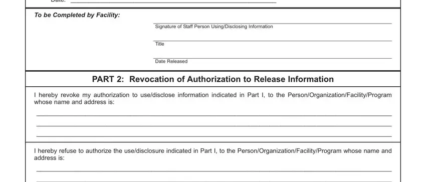 Completing section 5 of omh forms