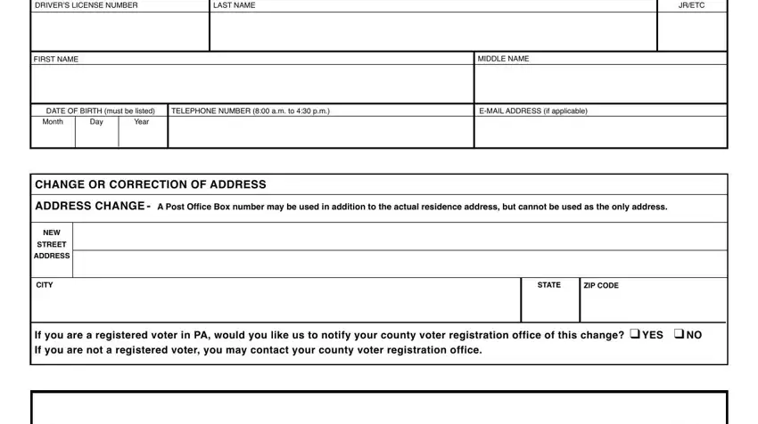 The best way to complete dl 17 form step 1