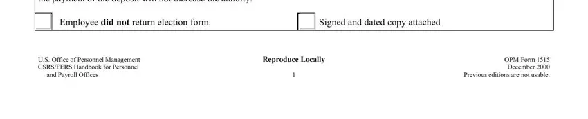 Simple tips to fill out Opm Form 1515 portion 3