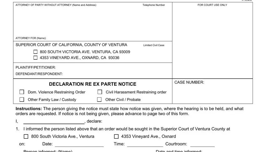 Completing segment 1 of california parte ventura county