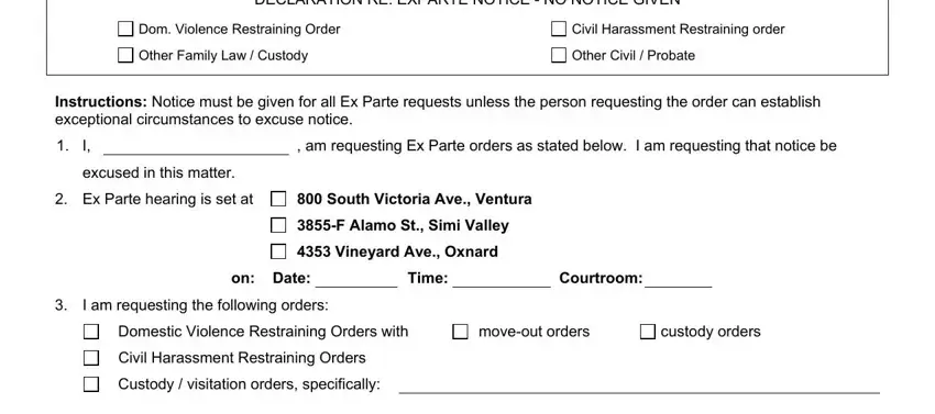 Filling in part 3 in california parte ventura county